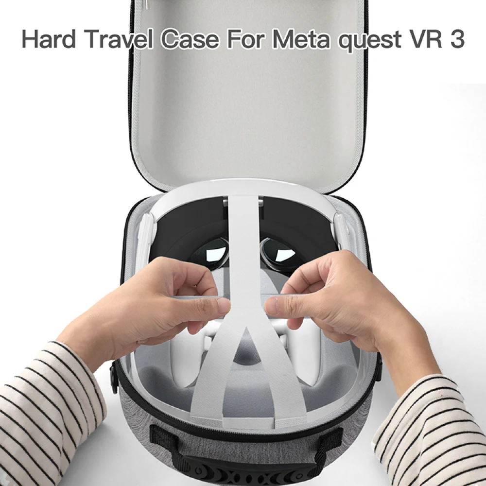 메타 퀘스트 VR 3 보관 가방, VR 액세서리 부품, 블랙, 그레이, VR 핸들 안경, 휴대용 핸드백 보호 케이스