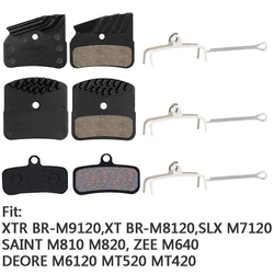 Bicycle Disc Brake Pad For Deore XT M8120 M8020 M7120 M6120 MT420 MT520 Zee Saint Pads Semi-Metal MTB Mountain Accessories