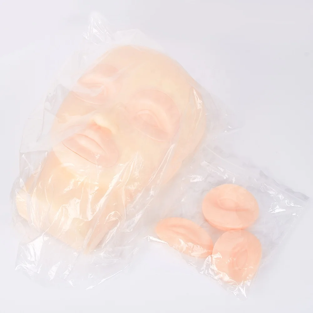 Reusable 3D Silicone Practice Head Detachable PMU Tattoo Training Tool for Beginners