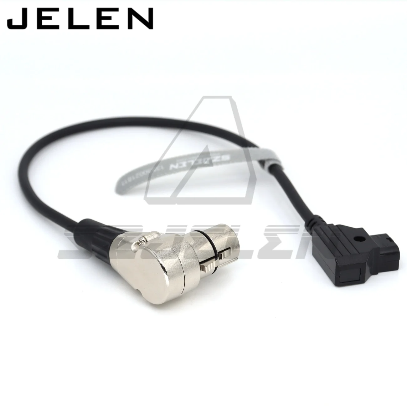 D-Tap  to Female Angle 4-Pin XLR Cable for Power Supply Battery and Camera F55 power cable 0.6m