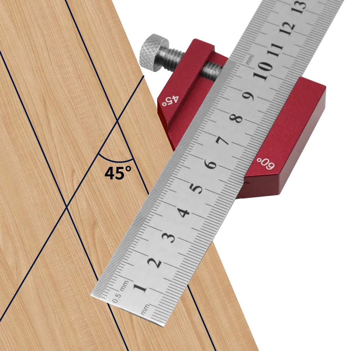 Einstellbare Stahl lineal Position ier block kombination Vierkant winkel Markierung lehre Linien schreiber Lineal Festes Positions messwerk zeug – Detail 13