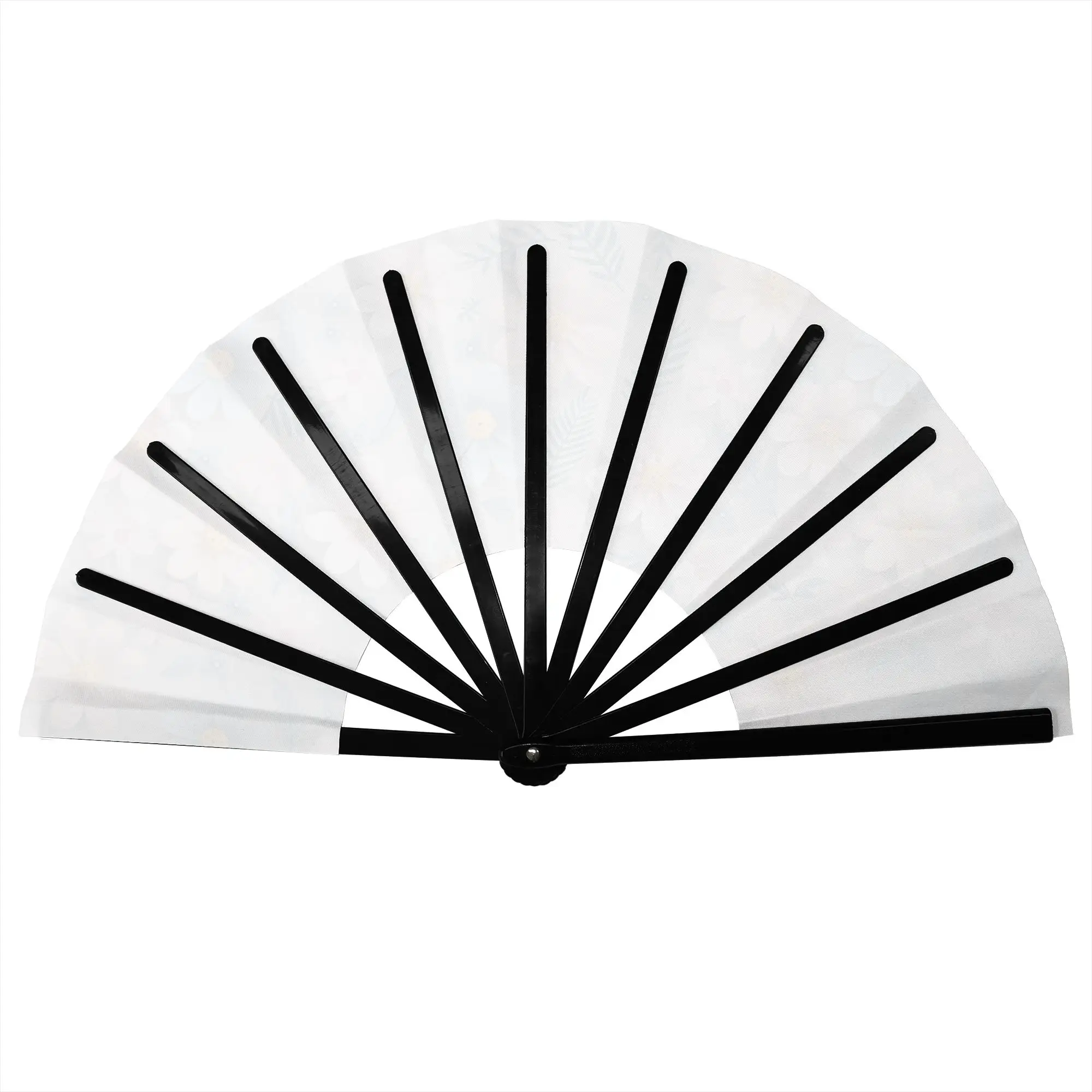 Fashion Trend 3D Flowers Folding Hand Fan Luxury High 3D Floral Polyester Fabric Fan Fashion Summer Accessory Decorative Fans