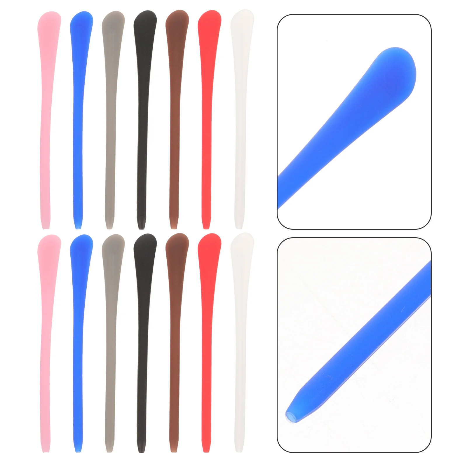 

14Pcs Eyeglass Ear Cushions Silicone Temple Sleeve Covers Glasses Leg Non Slip Pads for Work Exercise Daily Wear