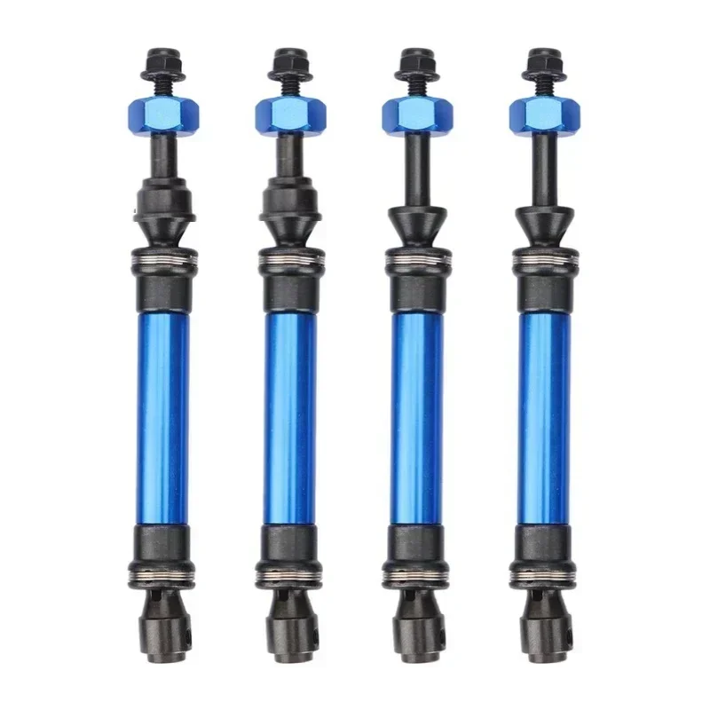4Pcs Metal Heavy Duty Drive Shaft CVD for 1/10 Trxs Slash Rustler Stampede VXL 4X4 4WD RC Car Upgrade Parts