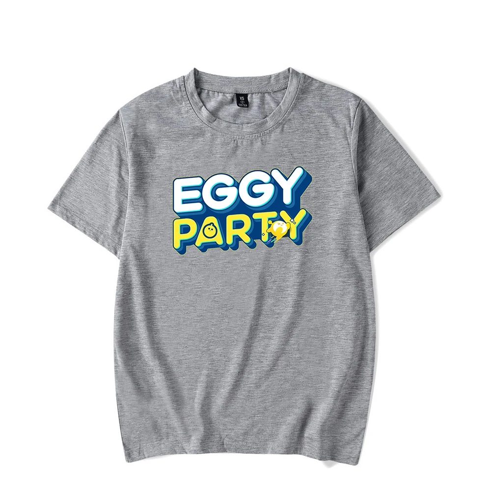 Eggy Party 크루넥 반팔 티셔츠 남녀공용, 하라주쿠 스트리트웨어, 재미있는 새로운 게임 의류