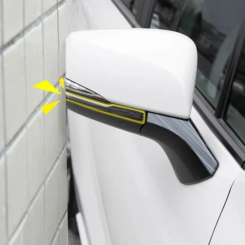 トヨタ-シエナ-グランビア-2021-2024-リアビューミラーアンチスクラッチトリム修正されたセナリアビューミラー高輝度トリムアクセサリー