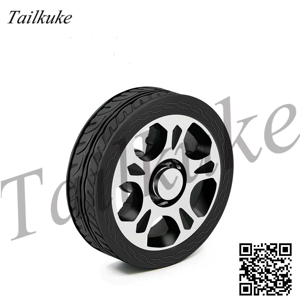 Solid Rubber Load-bearing Wheels Active Wheels Intelligent Small Wheels Robot Wear-resistant Drive Tires Unmanned Vehicles AGV