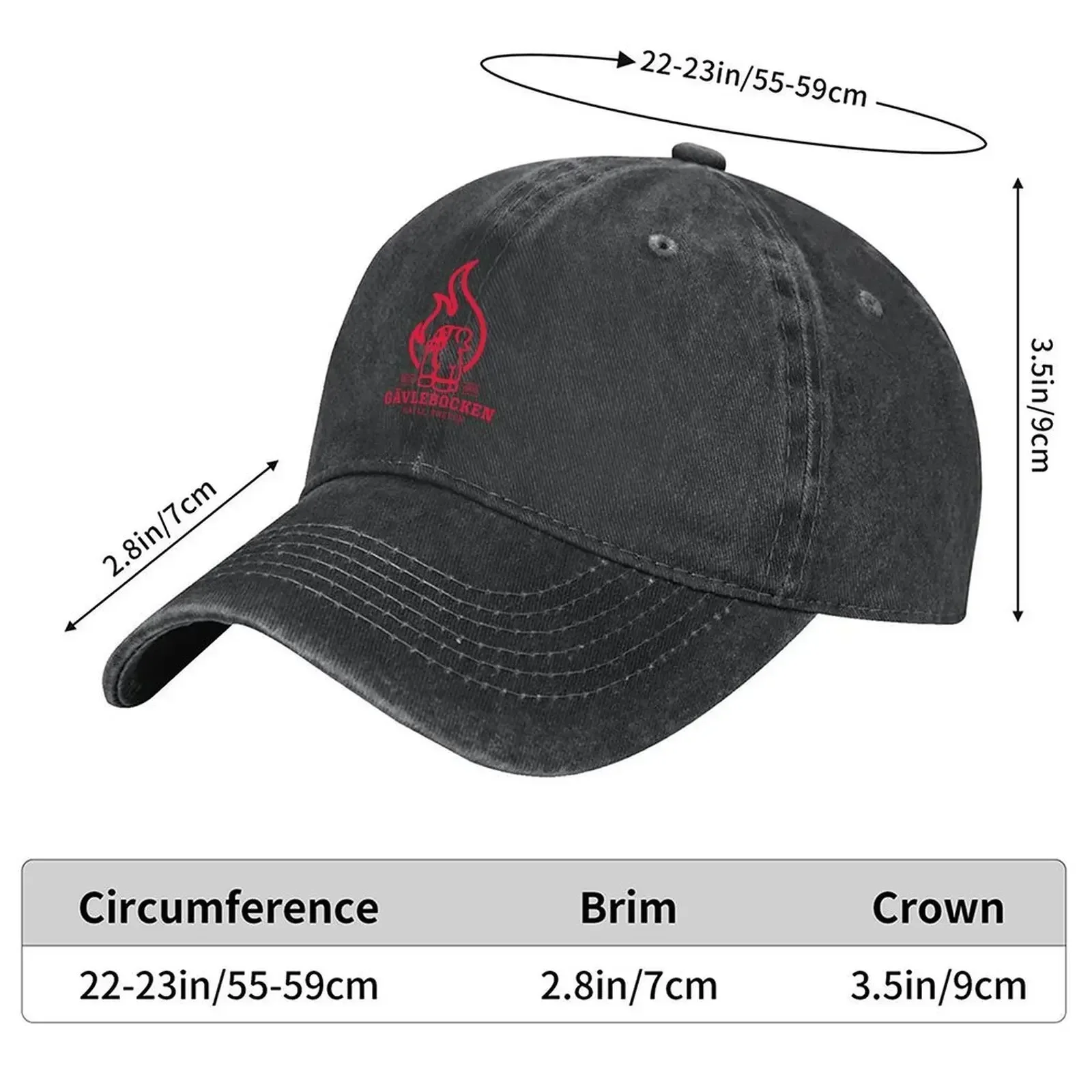New G Vle Goat On Fire (Swedish: G Vlebocken) Baseball Cap Military Tactical Cap Beach Hat Luxury Cap Hats On Offer Women Hats M