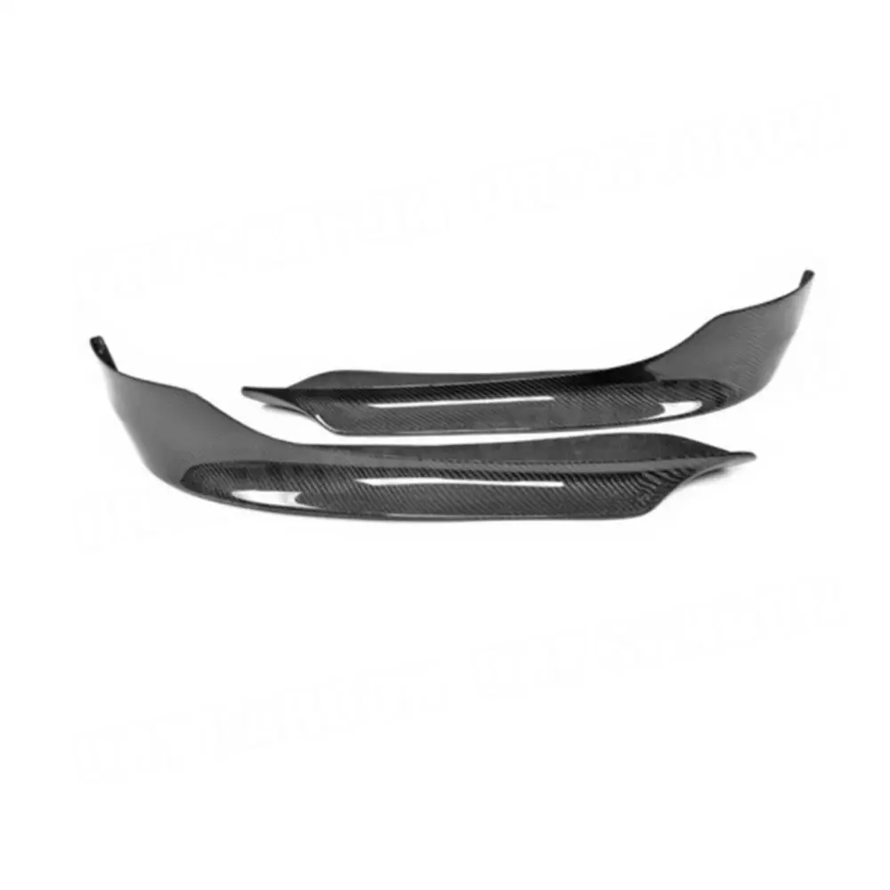 Divisores de lábio dianteiro de fibra de carbono flaps spoiler para bmw série 3 e90 base sedan lci 2006-2012 acessórios divisores de para-choque dianteiro