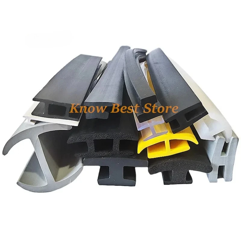 Custom H-Shape Rubber Sealing Strip for Glass & Metal Panel,Draft Stopper,Edge Protection,Anti-Collision,Weather Resistant