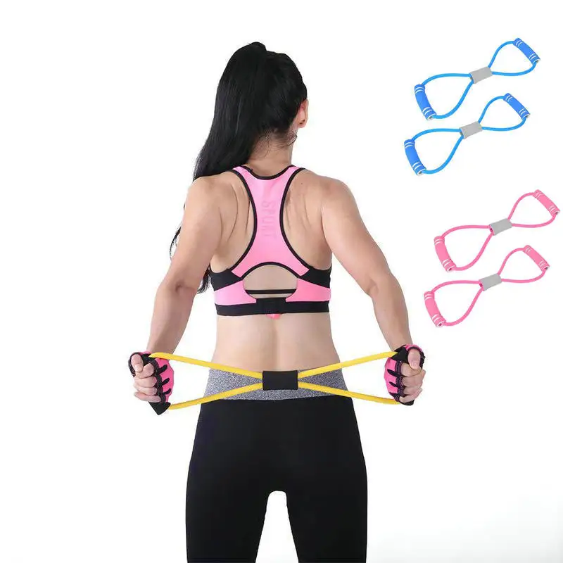 

8-figure Fitness Puller Eight-character Home Yoga Open Shoulder Pull Belt Back Expansion Beauty Back Shaping Chest Expander