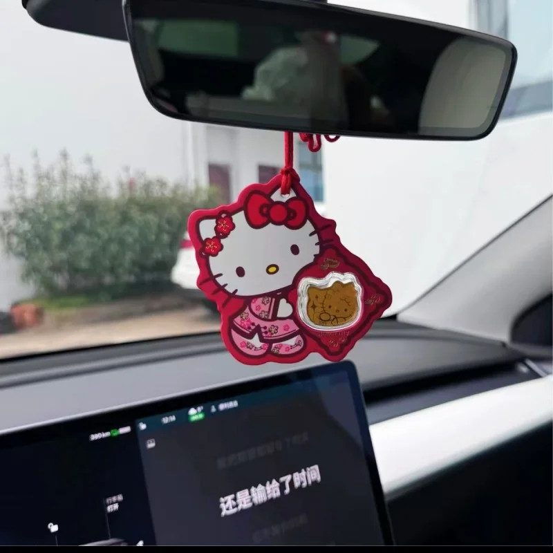 

Hello Kitty Car Pendant Rearview Mirror Decoration Interior Decor To Ensure Safety Gift For Girlfriend Best Friend