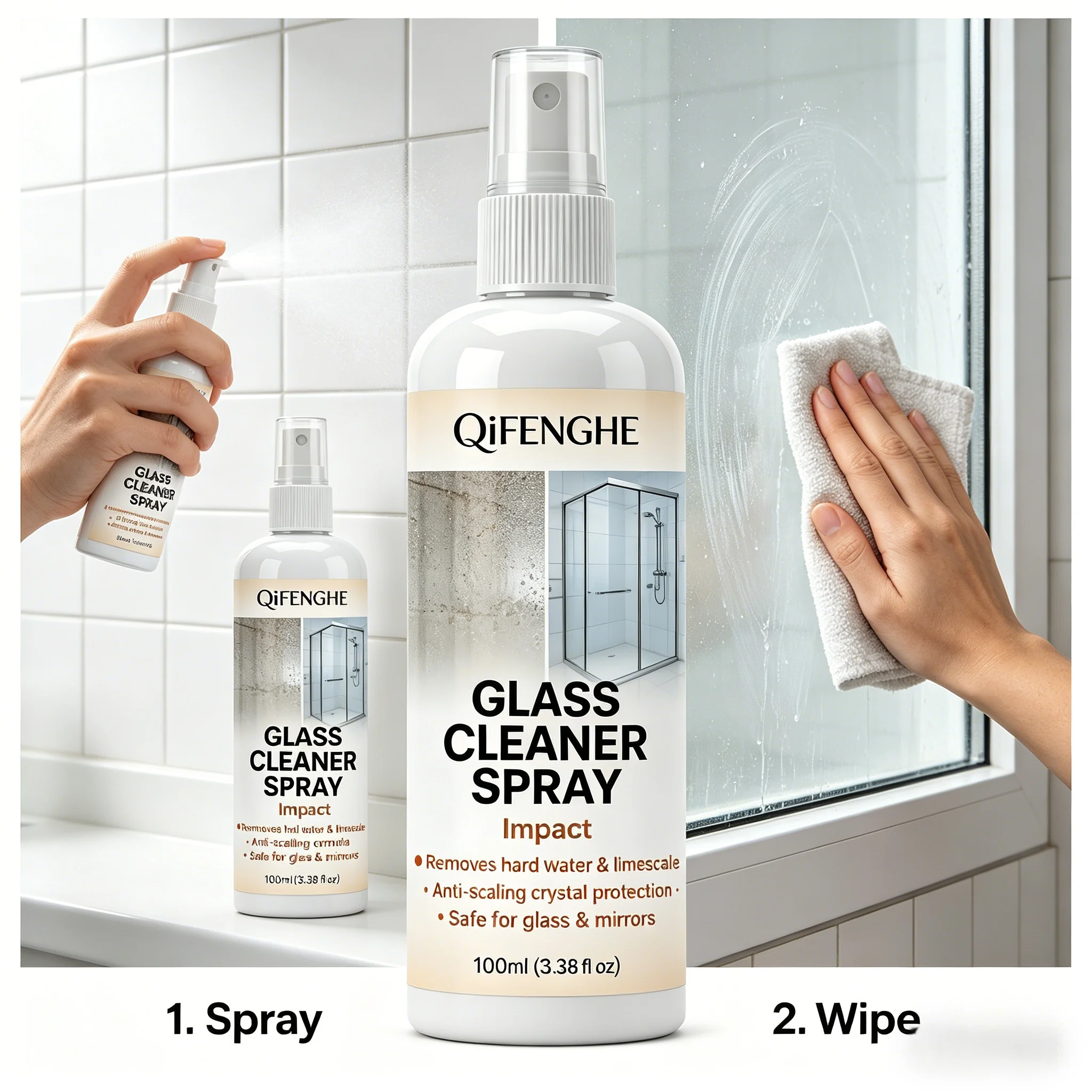 น้ำยาขจัดคราบน้ำกระด้างทันทีสำ - Glass Cleaner Streak บทวิจารณ์และราคา