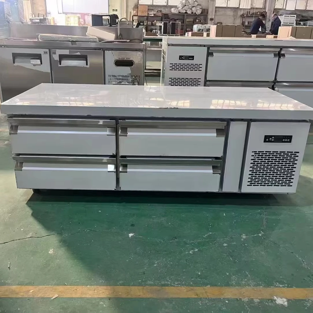 

Hotel Restaurant Kitchen Equipment Heavy du Stainless Steel Commercial Refrigerator Freezer with Drawers