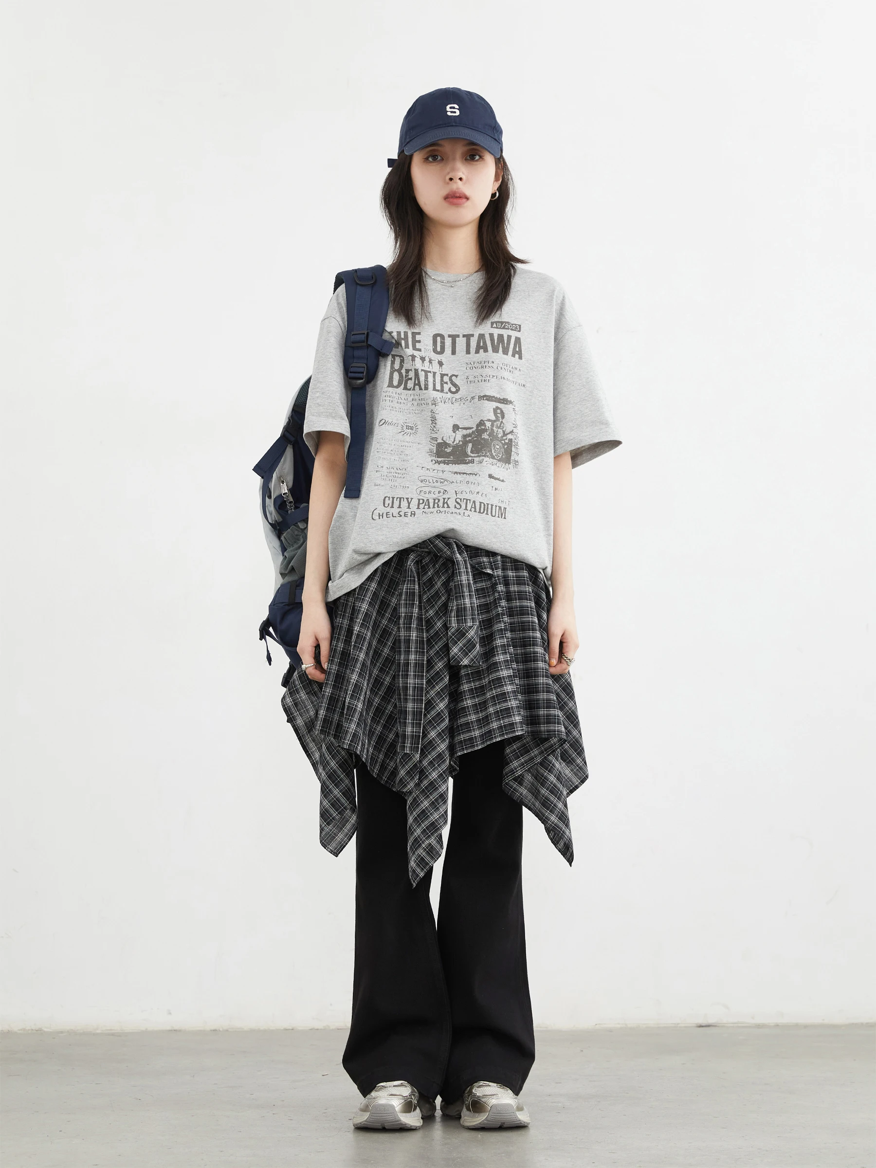 CHIC VEN جينز نسائي أسود جديد عالي الخصر مطاطا سليم صالح متوهج حدوة الحصان كامل الدينيم السراويل النسائية صيف 2025 #3