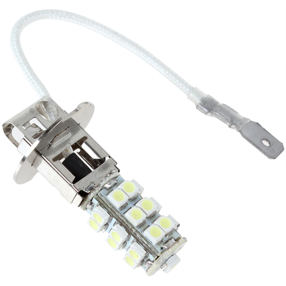 1pc H3 12V 2W 6000K 25 x SMD LED Super Bright White Light Car Fog Lamp Universal Daytime Running Light Fog Bulb