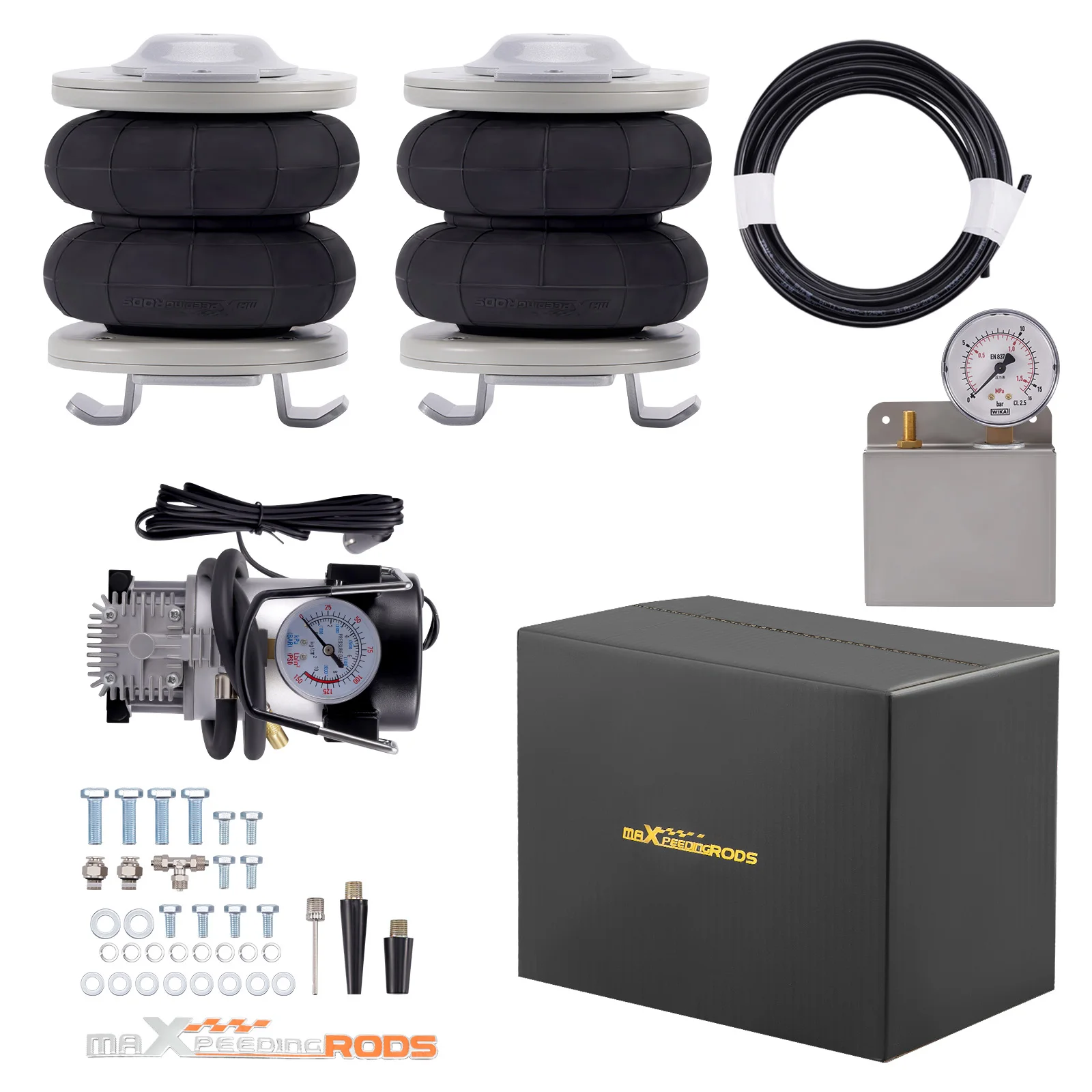 

Maxpeedingrods Air Suspension Spring Bag + 12V Compressor Kit for Fiat Ducato 1994-2024
