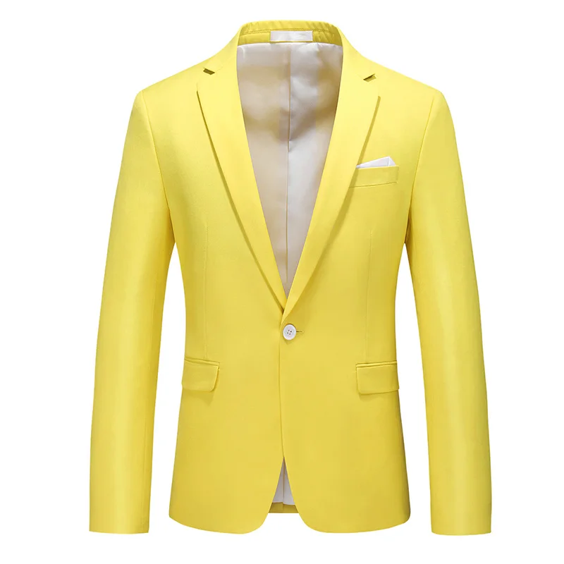 Plus Size 6XL-M  2022 New Men Solid Suit Jackets Casual Business Formal Blazer Jacket Fashion Mens Formal Wedding Party Blazers