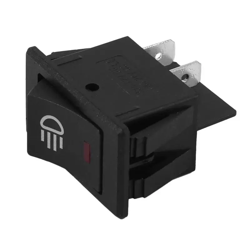 ABMS-20X 12V 35A Car Truck Boat Fog Light Rocker Switch LED Light Dash Board Toggle 4Pin Black