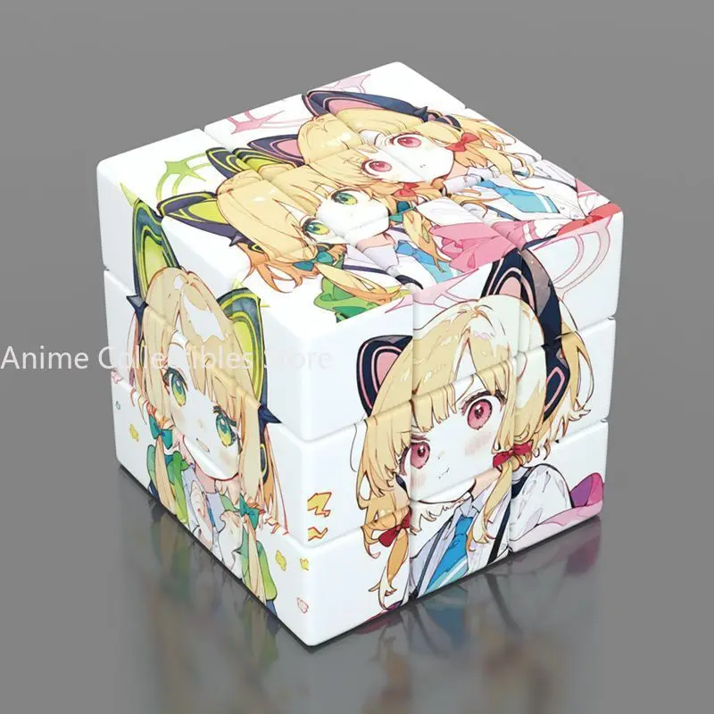 

Blue Archive Saiba Momoi Anime Magic Cube Cartoon Fun Stress Relief Puzzle Professional Smooth Speed Game Toys Gifts