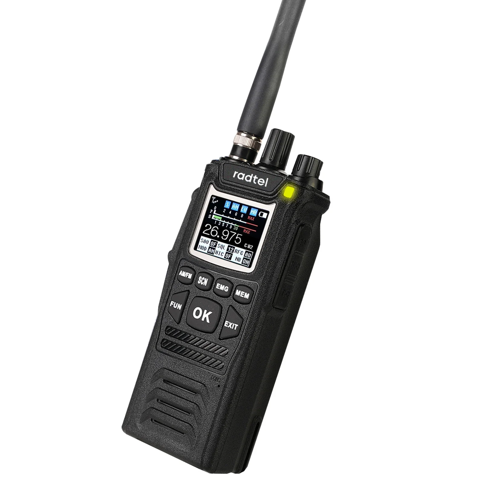 Radtel-walkie-talkie de mano CB-10, transceptor de Radio CB de 27MHz, 4W, 12V, AM/FM, canales CB, 26-27MHz, batería 4100hAm para camión