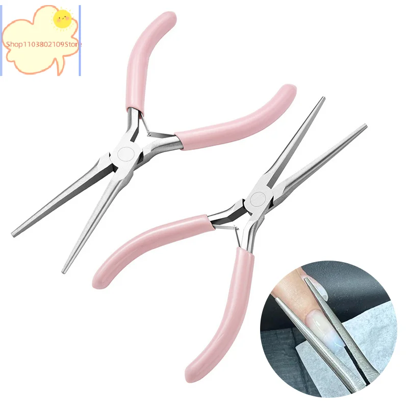 【HT】Acrylic Nail C Curve Pincher Pinching Tool Shaping Tweezers Nails Extension Clips UV Polish Extend Nail Tips Manicure Tool