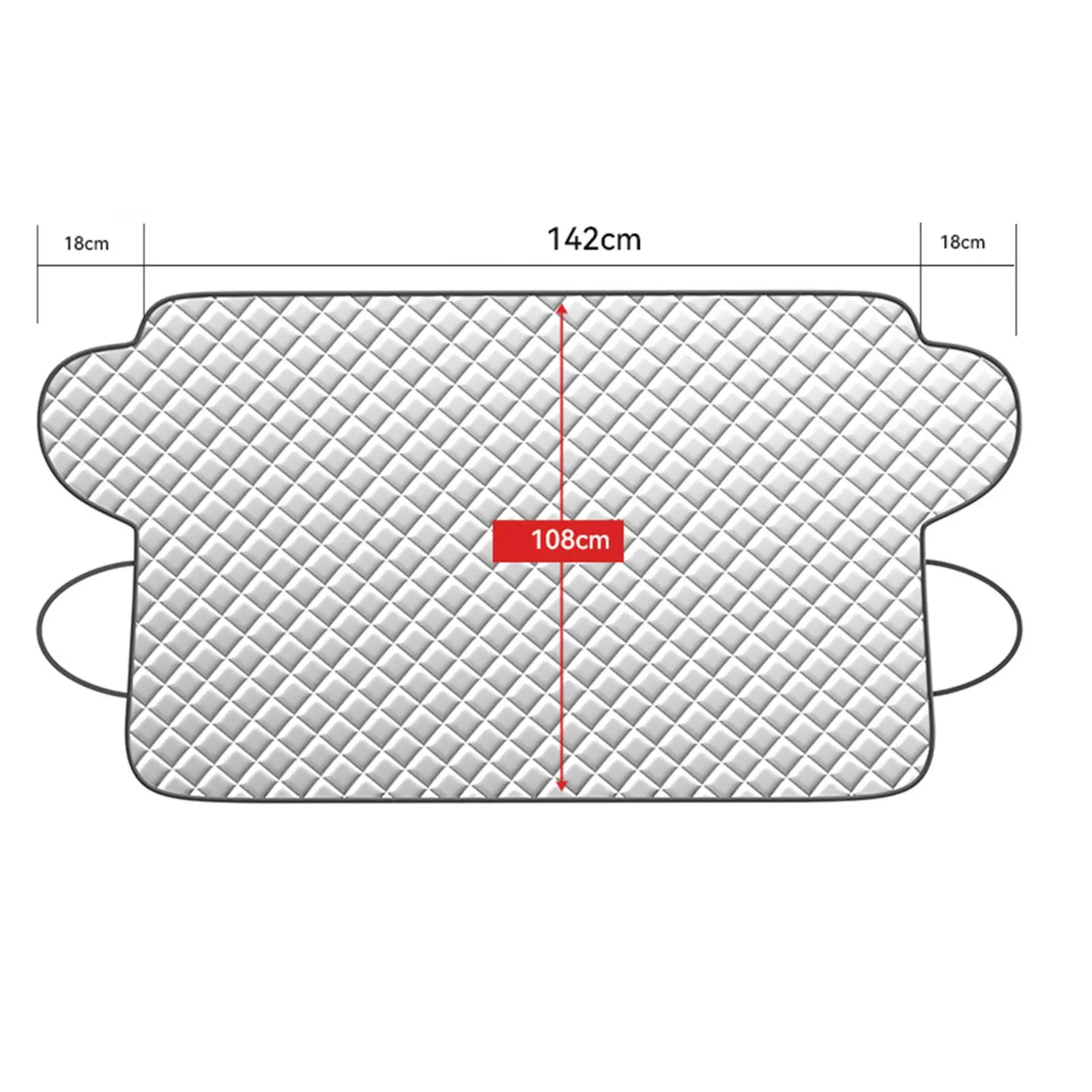 車のフロントガラス,145x108cm,防水,耐熱性,冬用スノーカバー