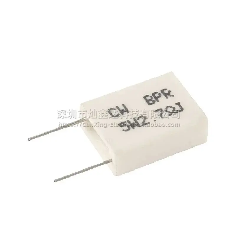 10pcs  /    BPR56   imported brand new 5W 2.7ohm 2.7ΩJ ±5% high precision metal plate non-inductive cement resistor