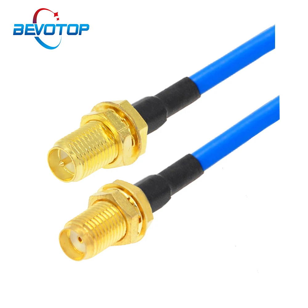 RG402 Pigtail RP-SMA Female to SMA Female Jack 50 Ohm Low Loss RF Coaxial Cable High Frequency Test Cable
