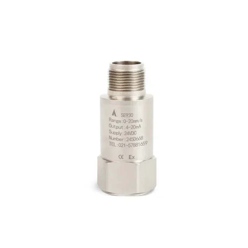 

wholesale 0 - 20mm/s vibration sensor supplier. 4-20ma analog Piezoelectric vibration sensor for turbine vibration monitoring