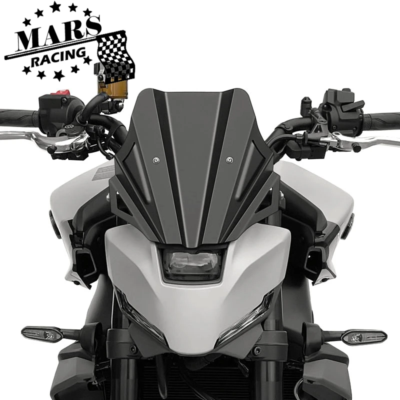 

For YAMAHA MT09 SP MT-09 2024 2025 2026 Motorcycle Aluminum Sport Windshield Windscreen Kit Deflector Shroud Shield