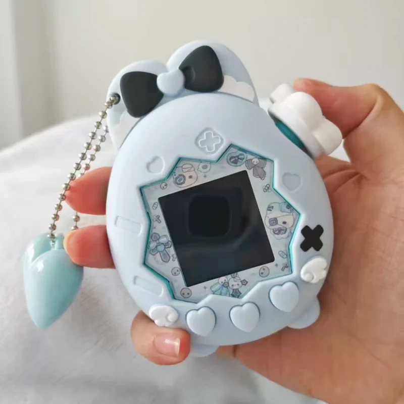 

Силиконовый защитный чехол Bubblelogus Cute Rabbit для виртуальной машины для домашних животных Tamagotchi Paradise с наклейкой и подвеской в ​​виде сердца в подарок