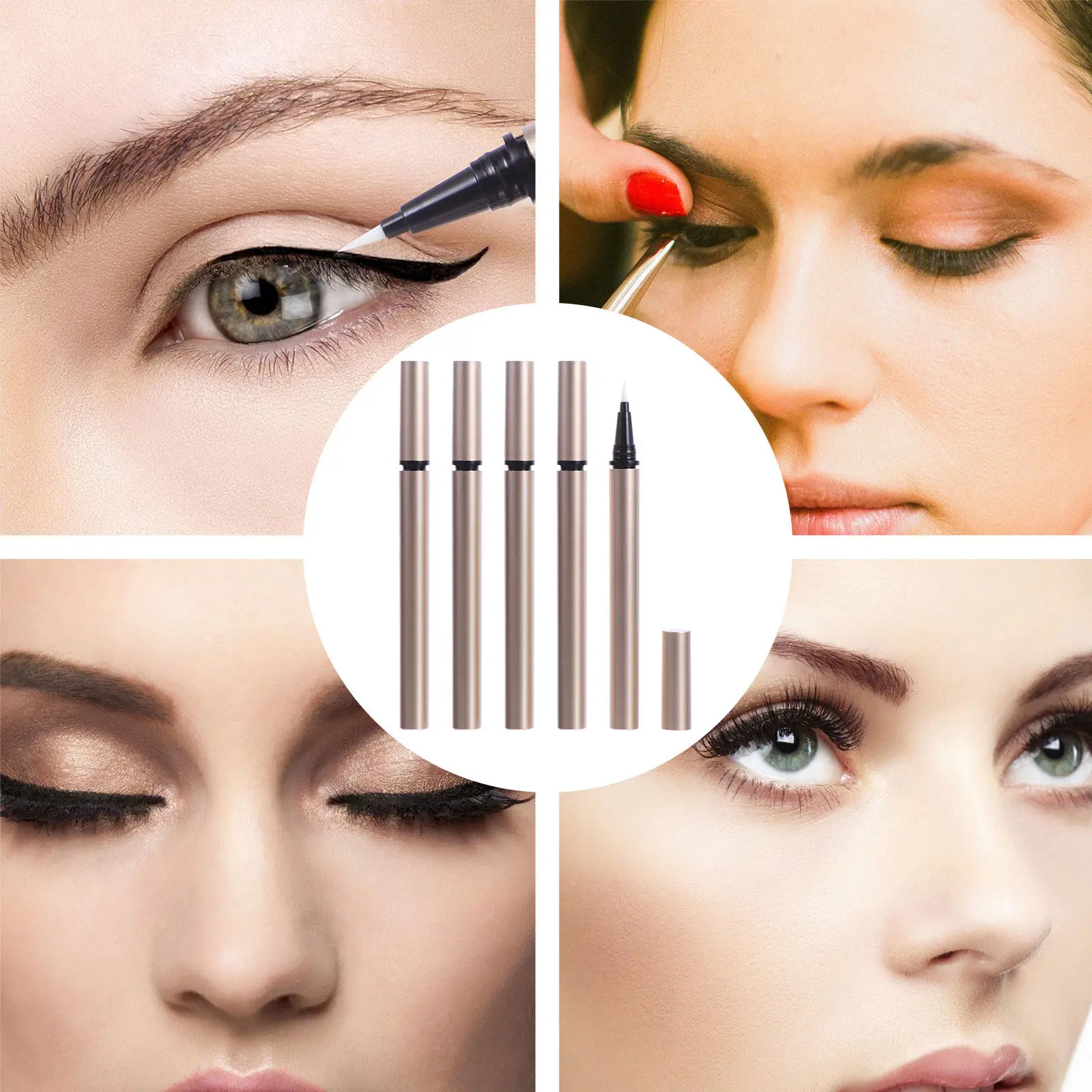 5Pcs 1Ml Empty Eyeliner Tube Set Refillable Storage for Liquid Liner Ideal for Retailers Distributors Lightweight and