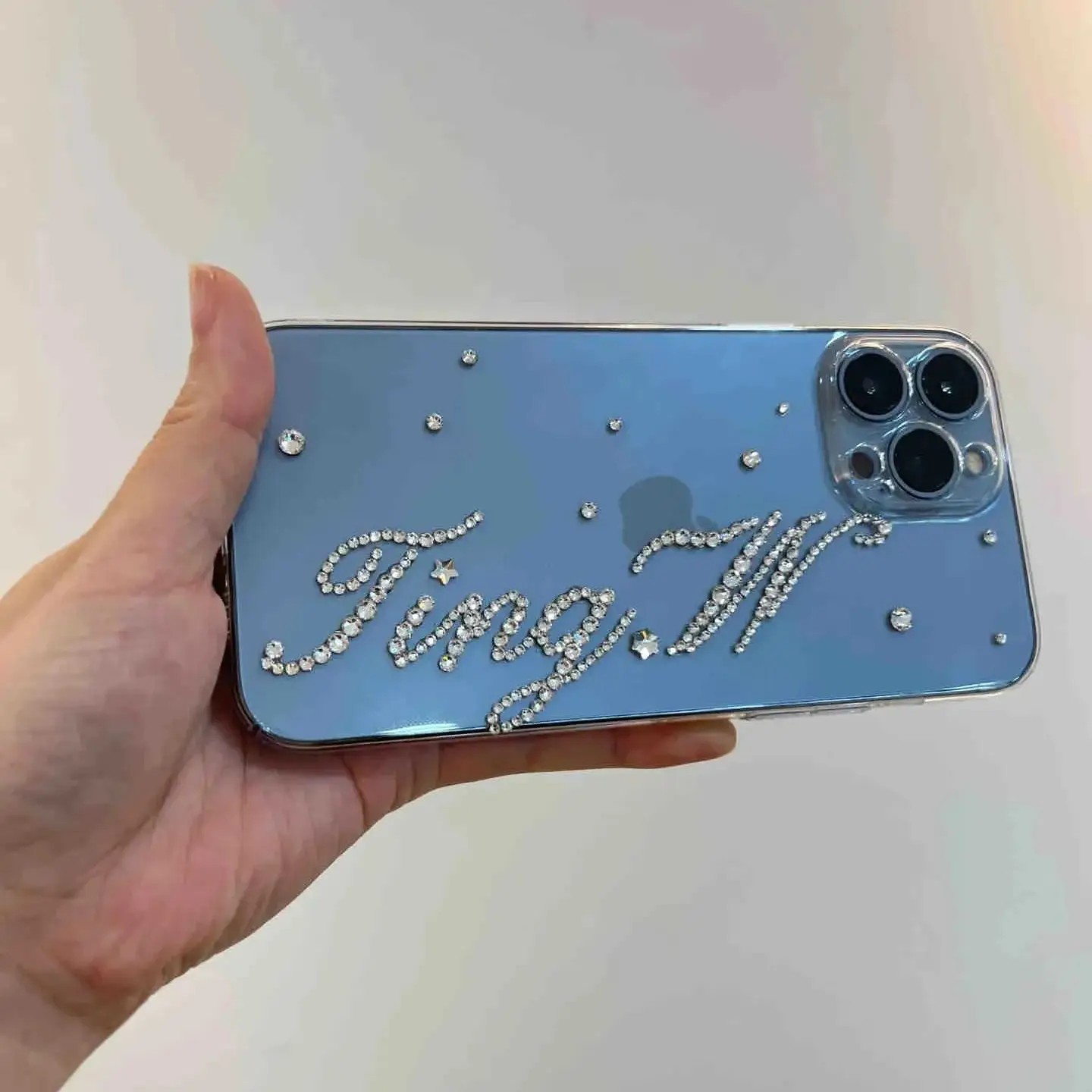 Customization Rhinestone name , ID , LOGO , Slogan , Wish , Motto , Oath For iPhone , Samsung ,Huawei, XiaoMi , Google and other