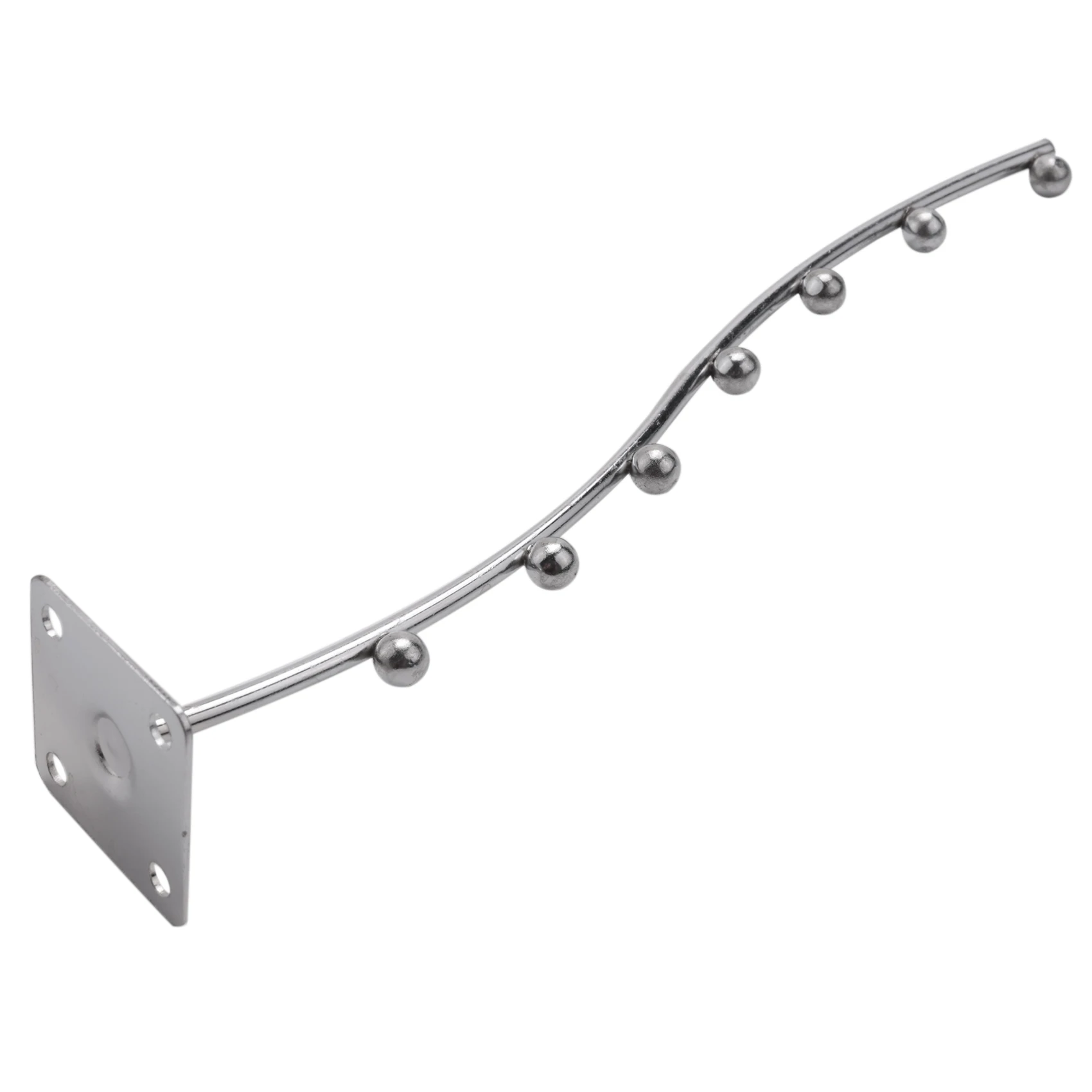 Wall Mounted Waved Cachoeira Hanger Rack, Garment Display ganchos, 7 grânulos