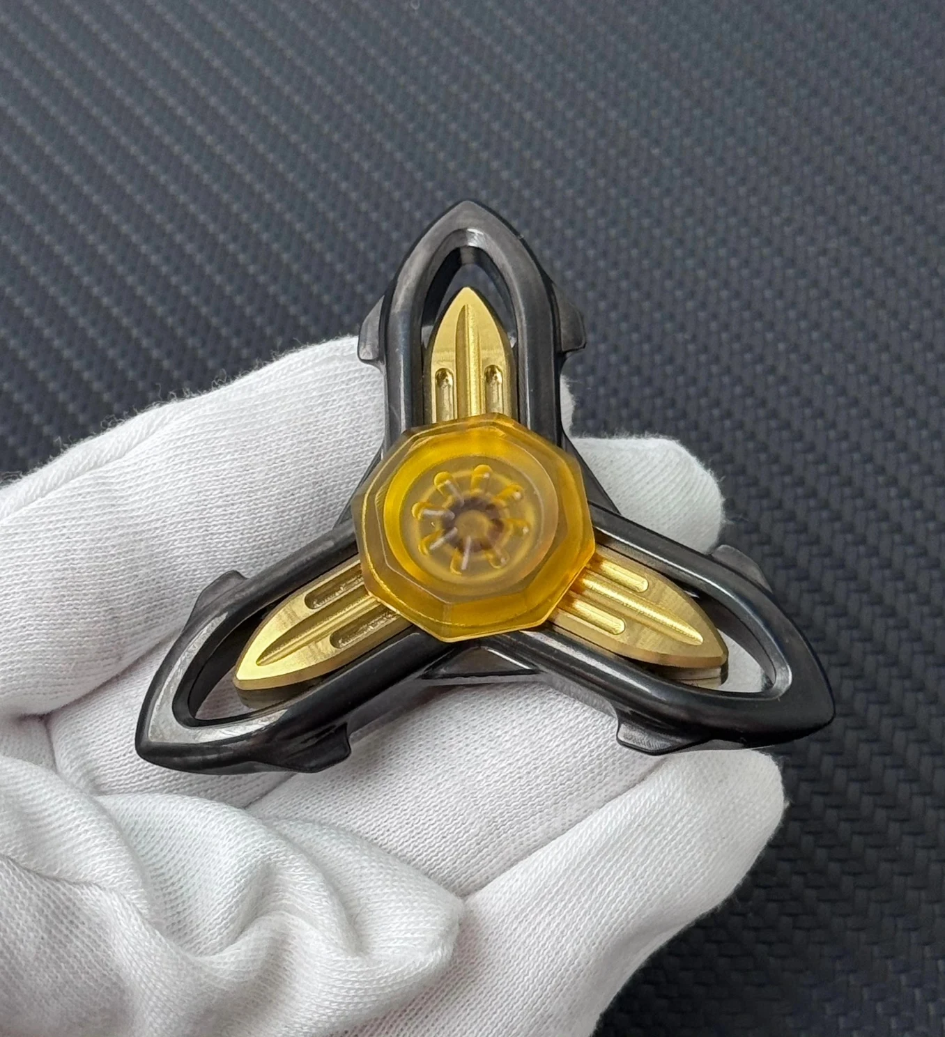 Used EDCMy Joys Edc MJ Starship + Brass Patch EDC Decompression Toy