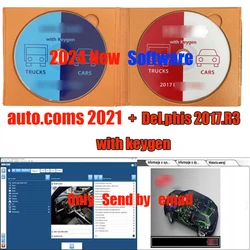 New Delphis 2021.10b with keygen DS 150 Autocoms 2021 Codings OBD2 Diagnostic tool Compatible with Delphis 2017R3 Car Software