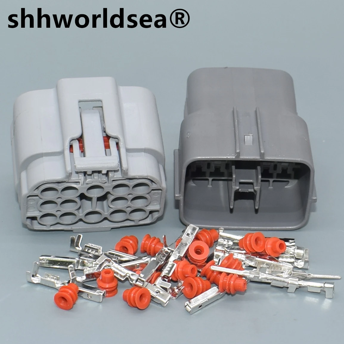 

shhworldsea 14 Pin/Way 6189-7262 6181-0629 Car Headlight Light Socket Waterproof Wire Harness Cable Wiring Connector For Mazda