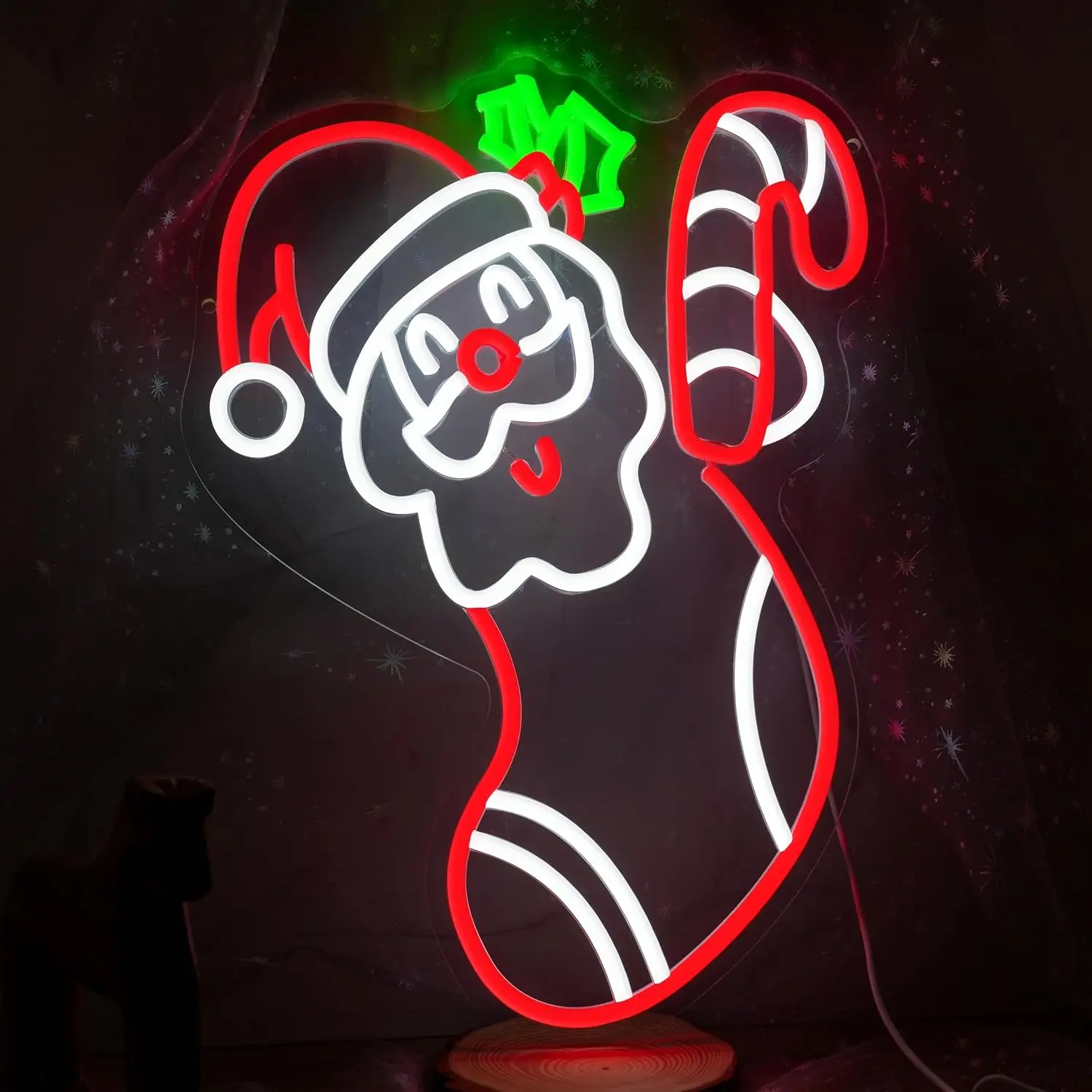  Merry Christmas Neon Sign USB Powered LED Neon Light for  Bar Gaming Room Shop Bedroom Decoration Birthday Gift Art Wall Light
