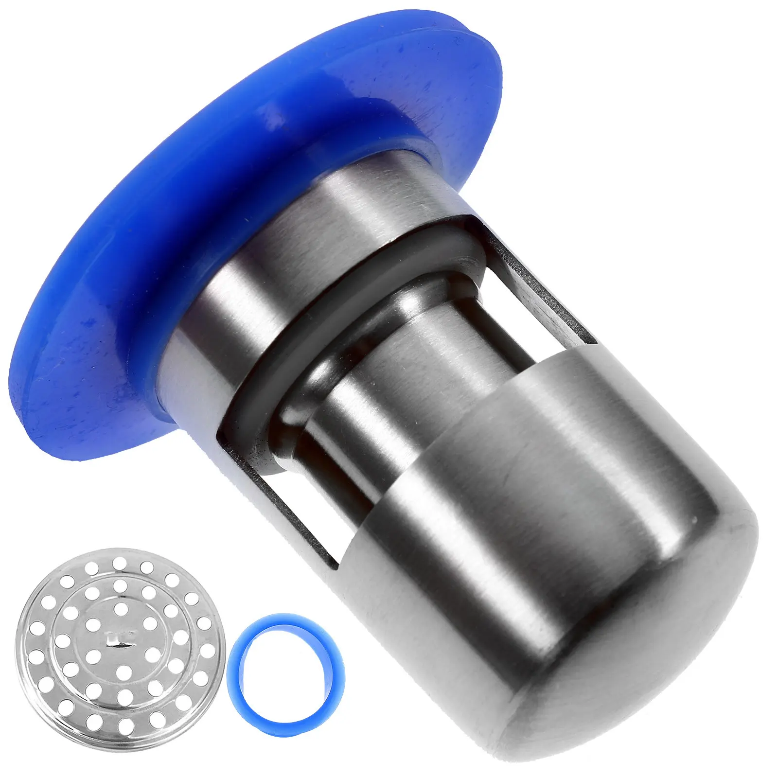 

Stainless Steel U Shaped Floor Drainer 3.2x5.3cm Dual Use Deodorant Drain Core for Bathroom Kitchen Garage Odor