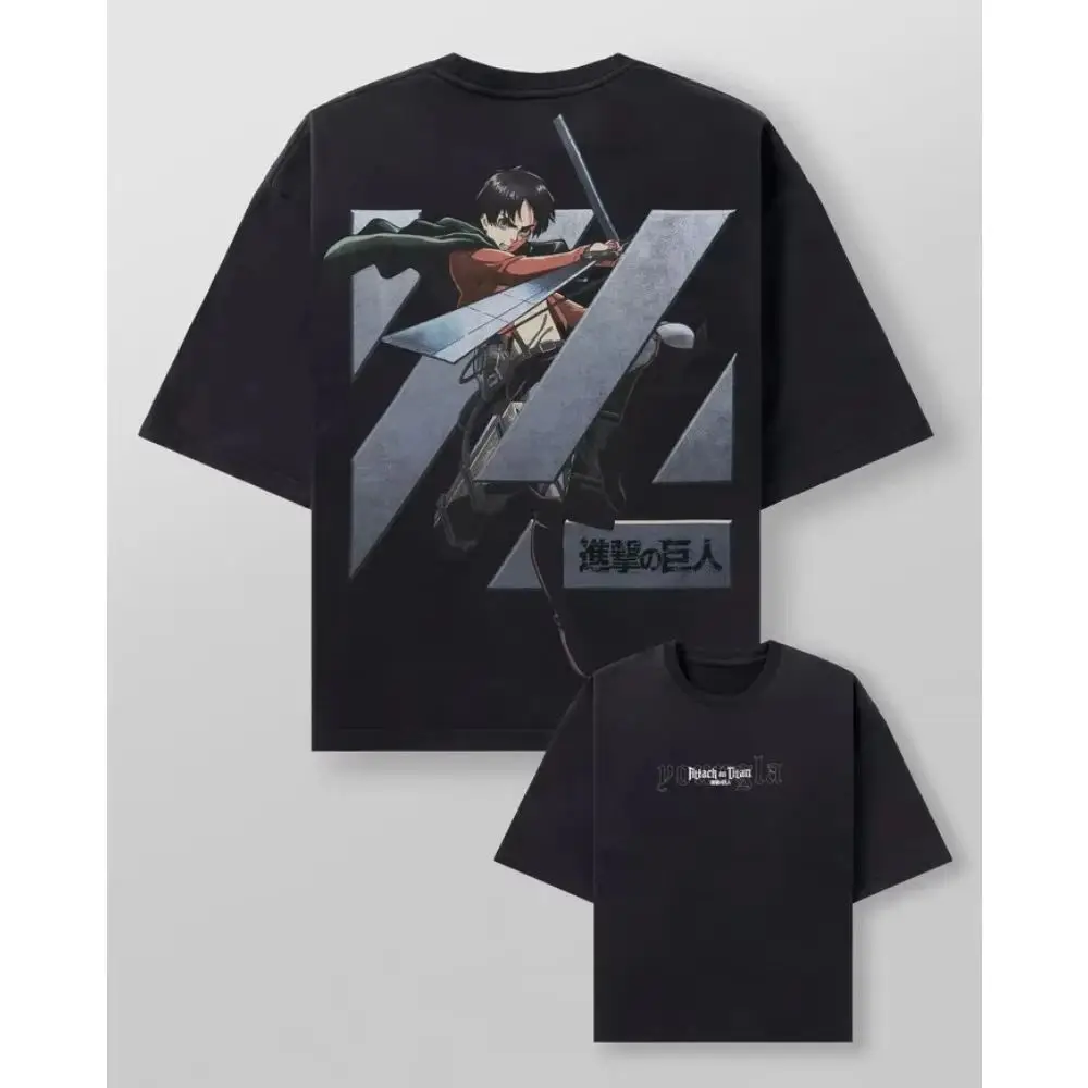 

Japanese Anime Atta on Titan Tirt ex ort Sve round Ne Youth Faion Top for Men And Women