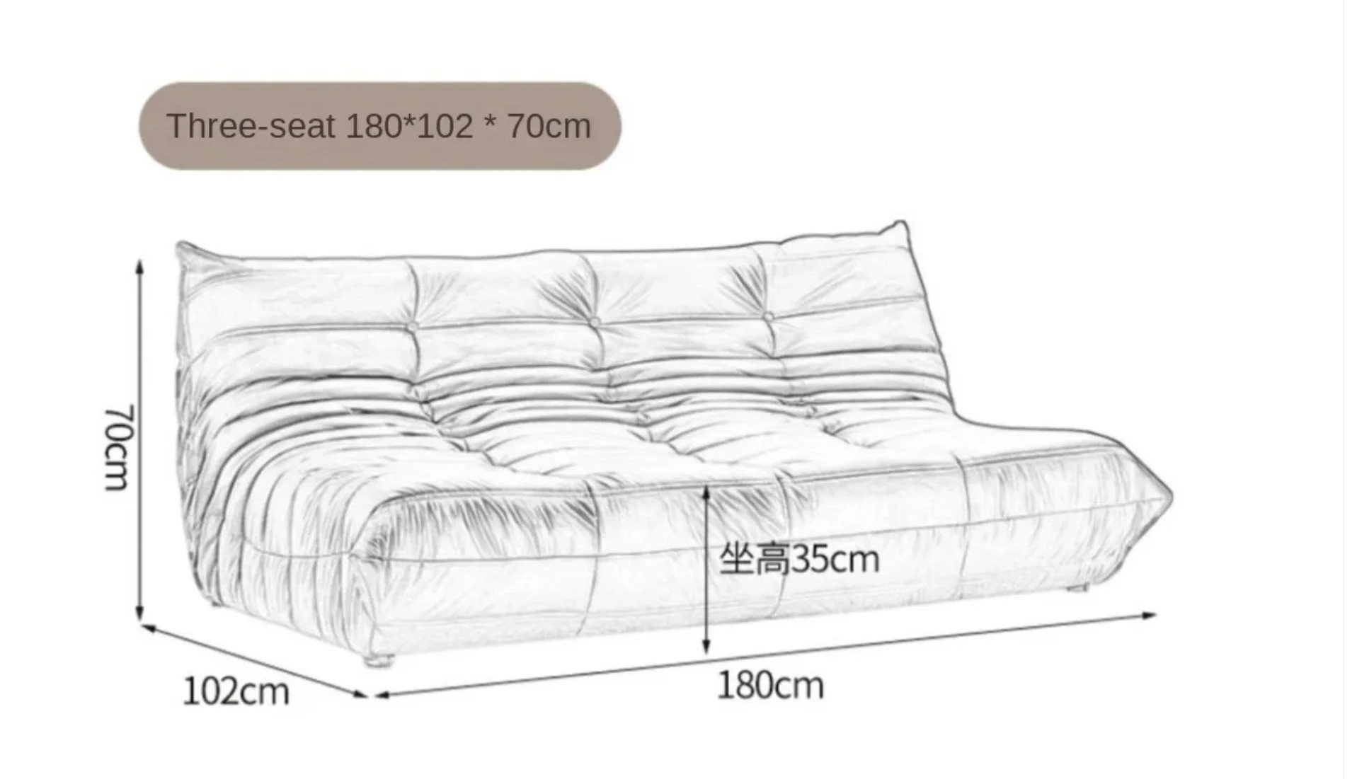 2-sofa cover, sofa jackets, light luxury leather sofas, small apartment living room lying in the lazy tatami of Nordic internet