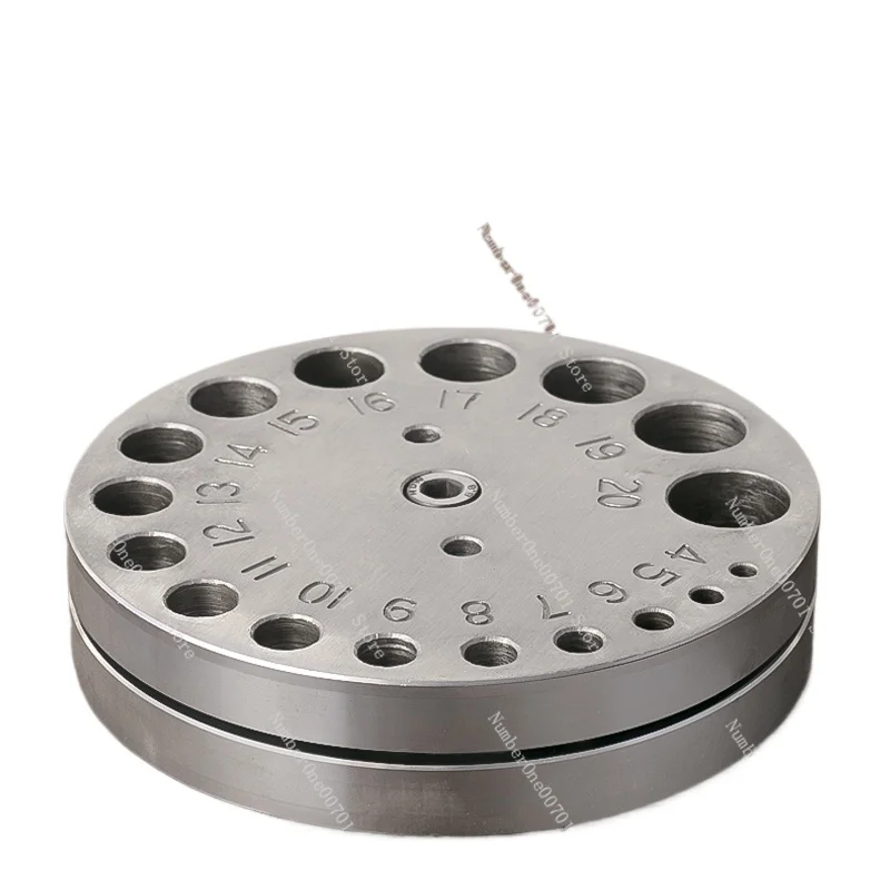 DIY17 Hole Punching Machine Jewelry Round Silver Coin Ring Bell Making 5 Hole Punching Die Metalworking