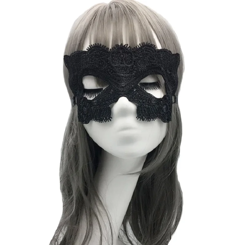 Lace Cat Girl Half Face Eye Mask Halloween Articles Party Mask Women Masquerade Dance Lace Mask Dress up Eye Patch