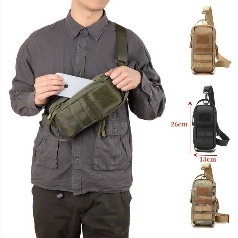 Imagem -06 - Multifuncional Pequeno Nylon Tactical Waist Bolsa Bolsa de Cinto Mochila Cruz Caminhadas Celular Bolsa Esportes ao ar Livre Caça Camping