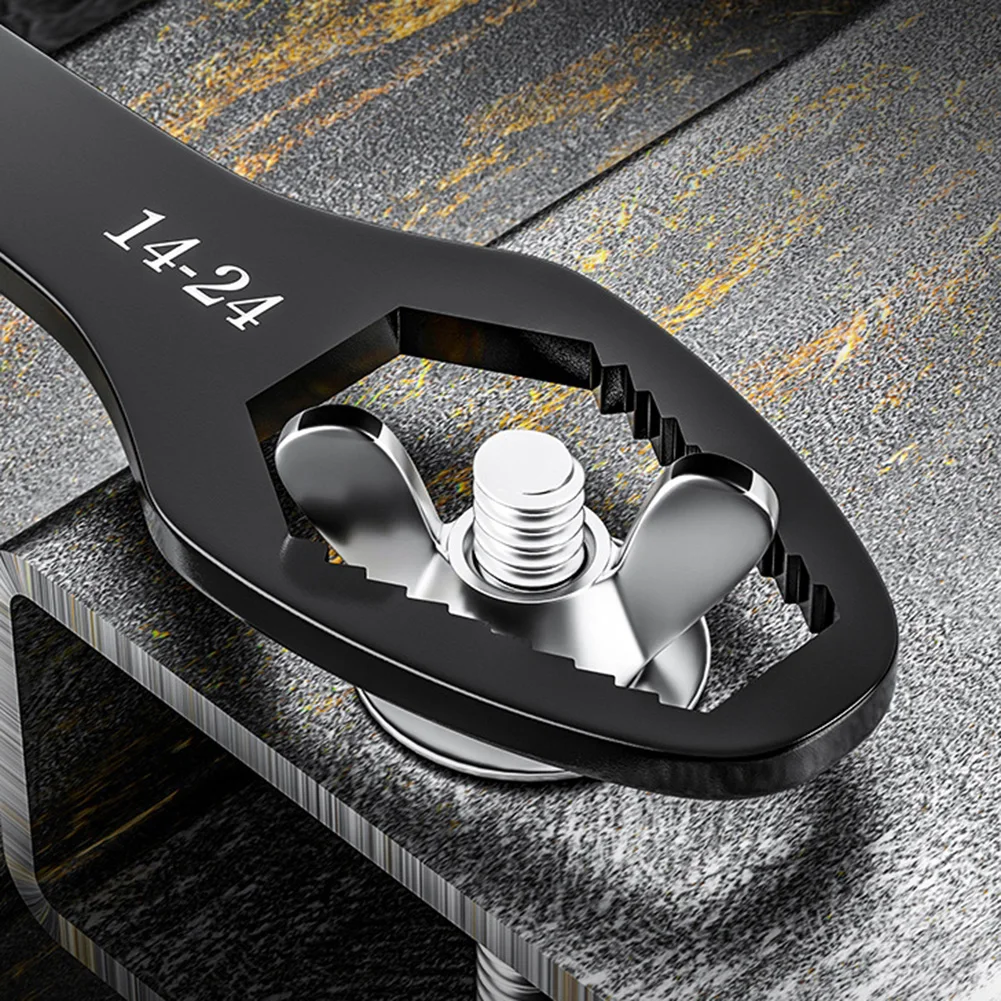 8-24mm Torx-Wrench Adjustable Self-tightening Multifunction Glasses Wrench Board Double-Head Torx-Spanner Hand Tools For Factory