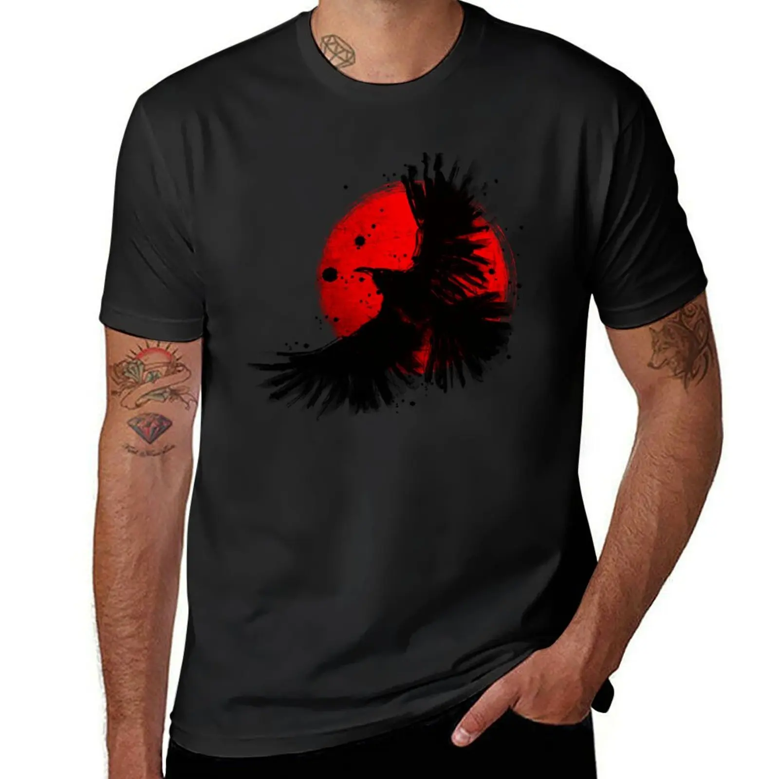 Dark Crow T-Shirt oversized blanks mens vintage t shirts