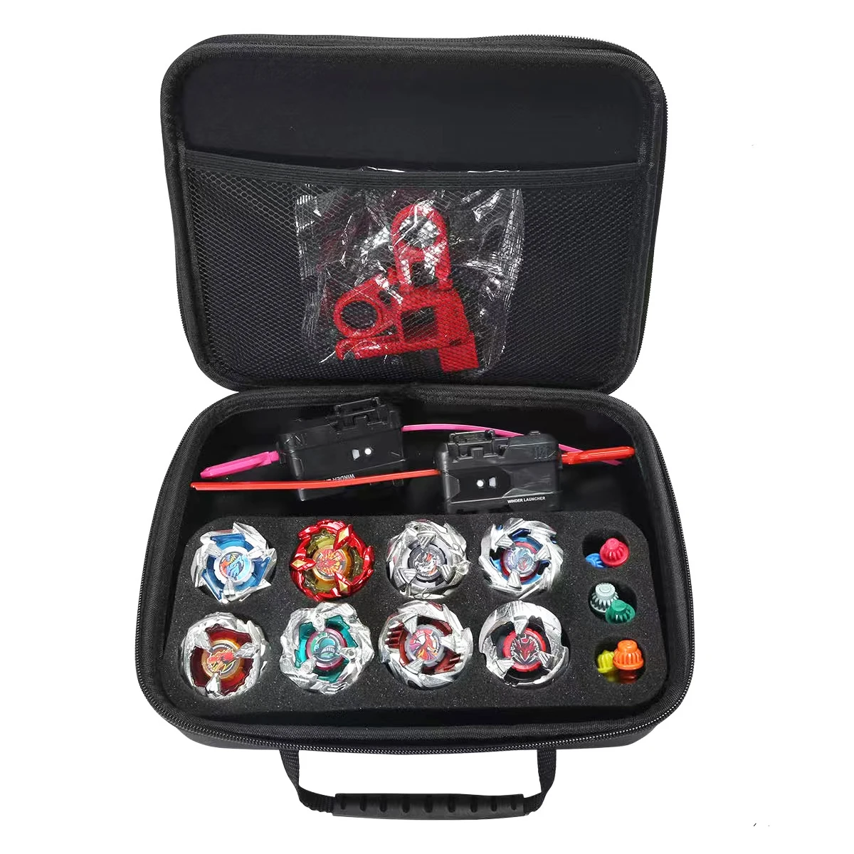 Luxury Bey X Booster Kit Gyro Spinning Toy BX Battle Tops with Launcher Set Metal Battle Fighting Organize Bag Collection Gift