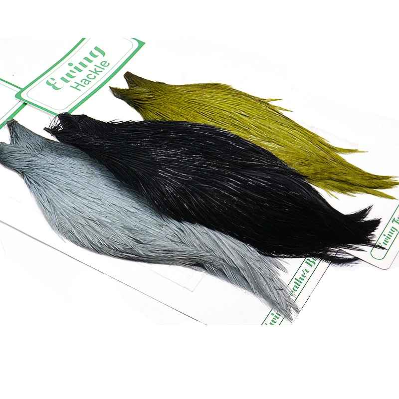 Agent sale fly tying dry fly cape 5 optional colors rooster hackle cape wide range sizes fly tying feathers for all purpose use