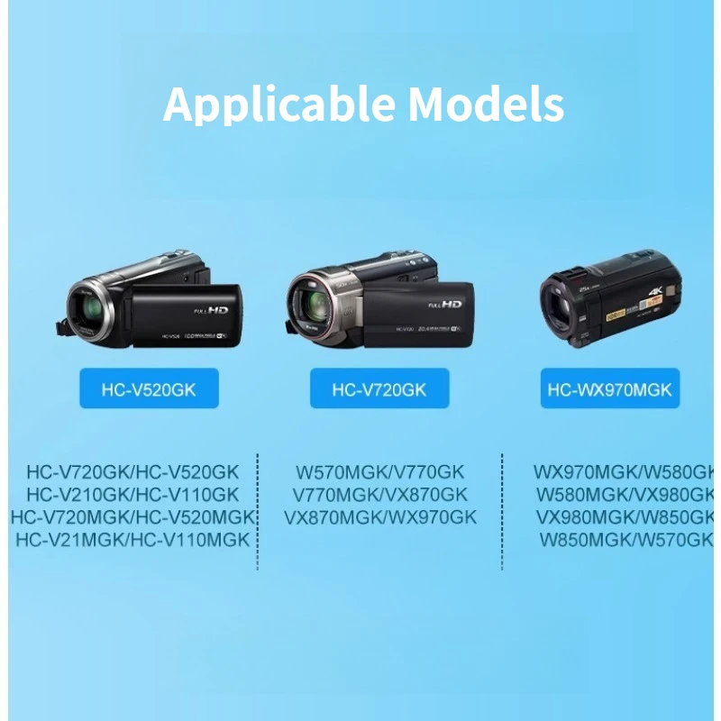 بطارية الكاميرا 3.7 فولت 1200 مللي أمبير VW-VBY100 لباناسونيك HC-V110 V110K V110GK V130 V201 V201K V210GK العلامة التجارية الجديدة عالية الجودة